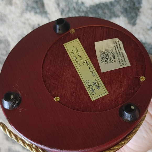 Precious Moments Musical Angel With Harp O Come All Ye Faithful 1996 197858 - Picture 9 of 17